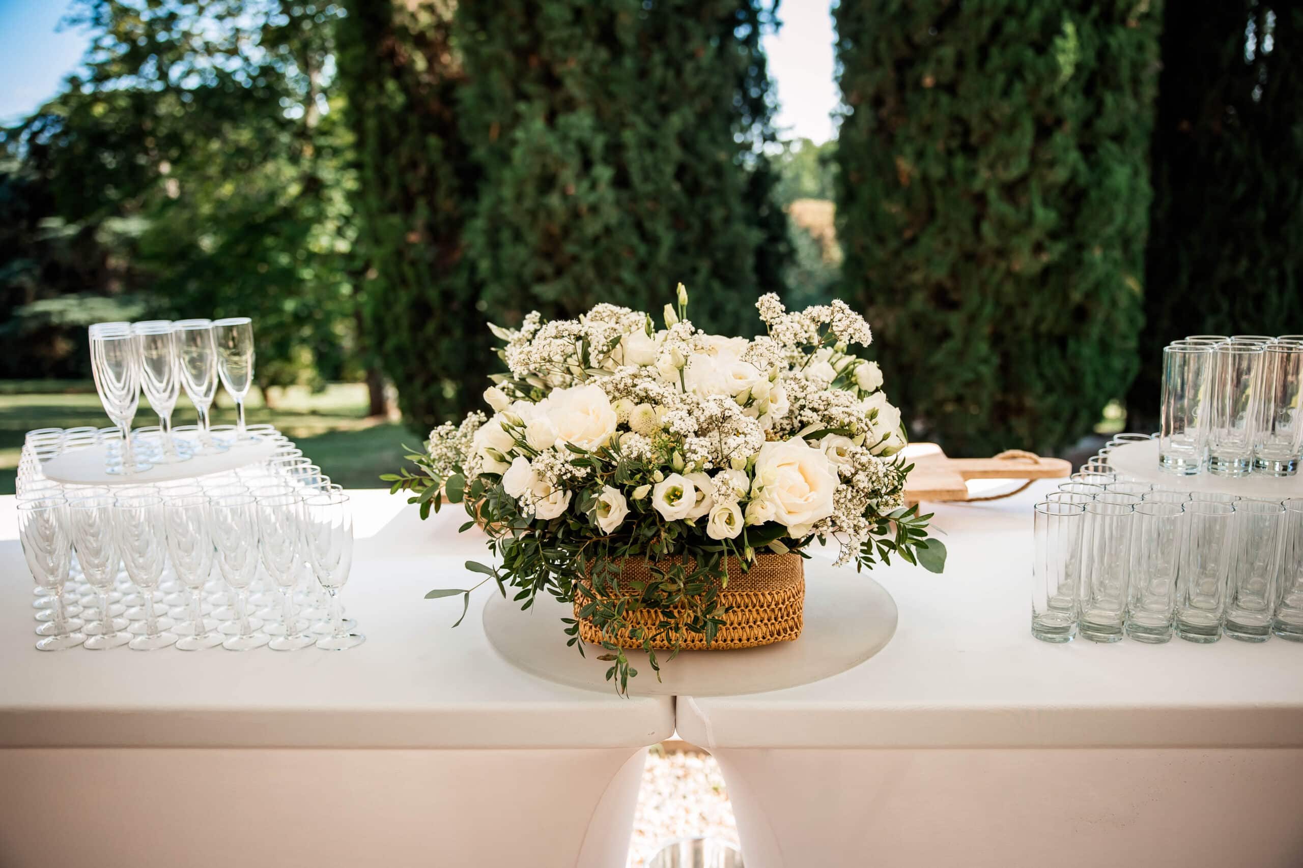 Cocktail vin d'honneur mariage Domaine de Gailhaguet