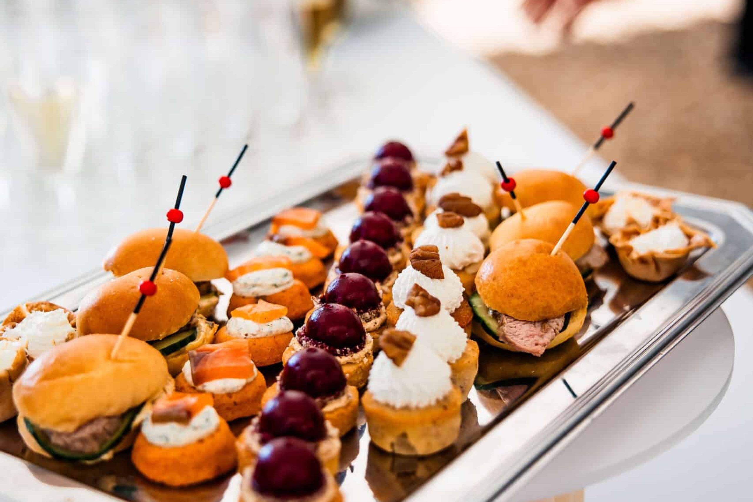 Plateaux cocktail vin d'honneur mariage